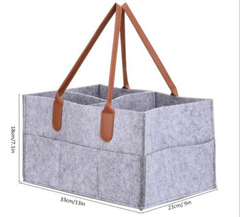 Креативна модна чанта за съхранение на бебешки пелени Пътна чанта за съхранение на мумия Чанта за съхранение на филцови пелени Бебешка кошница от филц Джоб за съхранение на бебета