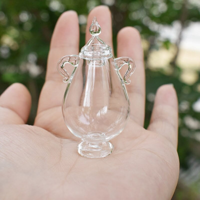 1X 1:12 méretarányú miniatűr babaház üvegdoboz mini kekszek édességtartó barbiknak baba konyha játék Étel Játék Kiegészítők Dekor