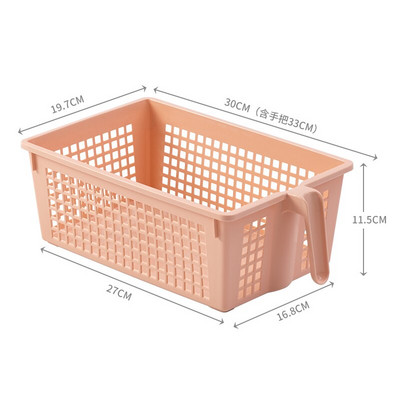 BNBS Kitchen Storage Sminkkosár Fürdőszoba Szervező Asztali egyéb kosár kozmetikai műanyagokhoz fogantyús tárolótartály