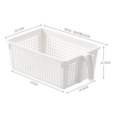 BNBS Kitchen Storage Sminkkosár Fürdőszoba Szervező Asztali egyéb kosár kozmetikai műanyagokhoz fogantyús tárolótartály