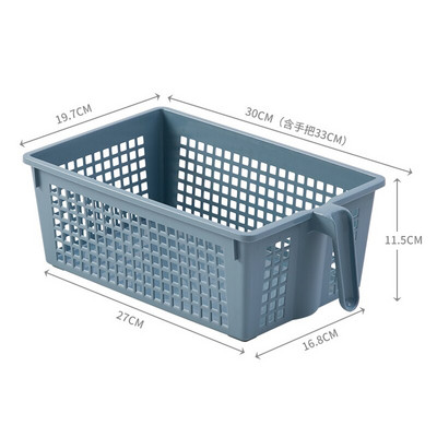 BNBS Kitchen Storage Sminkkosár Fürdőszoba Szervező Asztali egyéb kosár kozmetikai műanyagokhoz fogantyús tárolótartály
