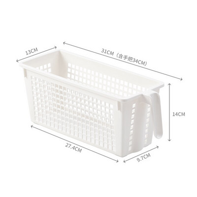 BNBS Kitchen Storage Sminkkosár Fürdőszoba Szervező Asztali egyéb kosár kozmetikai műanyagokhoz fogantyús tárolótartály