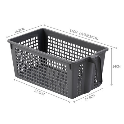 BNBS Kitchen Storage Sminkkosár Fürdőszoba Szervező Asztali egyéb kosár kozmetikai műanyagokhoz fogantyús tárolótartály