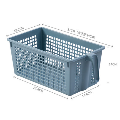 BNBS Kitchen Storage Sminkkosár Fürdőszoba Szervező Asztali egyéb kosár kozmetikai műanyagokhoz fogantyús tárolótartály