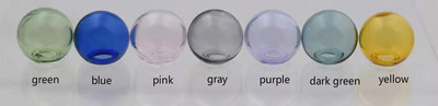 10db/tétel 16mm Mix Color Lightbulb Globe Üvegbuborékos flakon Fülbevaló gyűrűhöz Medálok kerek üveggolyó üreges barkács ékszer