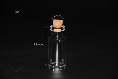 20db 1,5 ml 2 ml 3 ml 5 ml 6 ml-es üvegpalack Üres mintaüveg parafa palackokkal Üzenet Fiola Esküvői ételkívánság üveg üvegedény