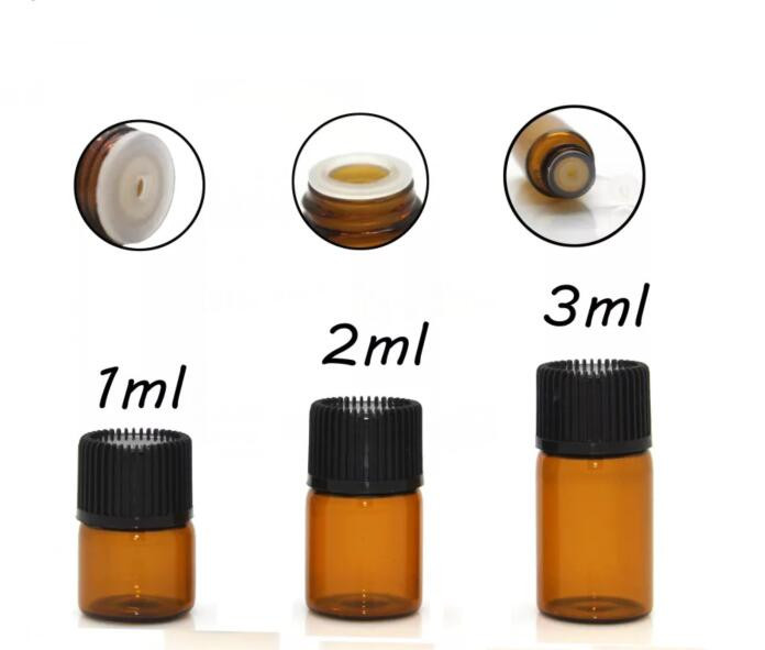 15 DB 4 ml-es Mini borostyánsárga üvegpalack, üres illóolajos palackhoz Üvegpalackok olajos parfüm olajos üveghez Mini újratölthető palack
