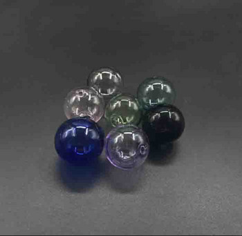 20mm χρώματος μπάλας διπλής τρύπας γυάλινη σφαίρα κρεμαστό γυάλινο μπουκάλι φιαλίδιο κρεμαστό άρωμα λάδι κολιέ αξεσουάρ χειροποίητο ντεκόρ 10τμχ
