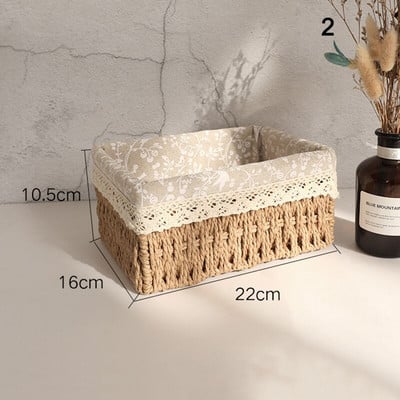 Kézzel készített asztali tárolókosár Különféle játékok játékok tárolódoboz Kozmetikai könyvrendező Írószer konténer otthoni tároláshoz