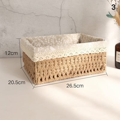 Kézzel készített asztali tárolókosár Különféle játékok játékok tárolódoboz Kozmetikai könyvrendező Írószer konténer otthoni tároláshoz