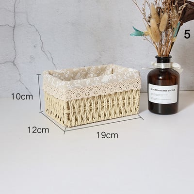 Kézzel készített asztali tárolókosár Különféle játékok játékok tárolódoboz Kozmetikai könyvrendező Írószer konténer otthoni tároláshoz