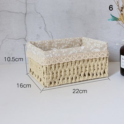 Kézzel készített asztali tárolókosár Különféle játékok játékok tárolódoboz Kozmetikai könyvrendező Írószer konténer otthoni tároláshoz