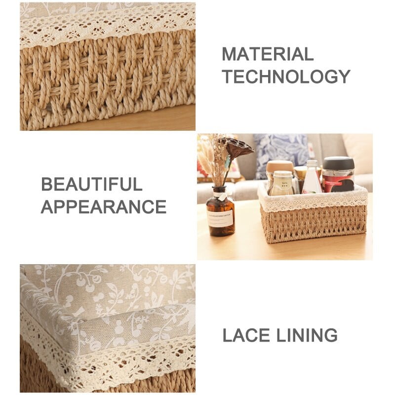 Kézzel készített asztali tárolókosár Különféle játékok játékok tárolódoboz Kozmetikai könyvrendező Írószer konténer otthoni tároláshoz