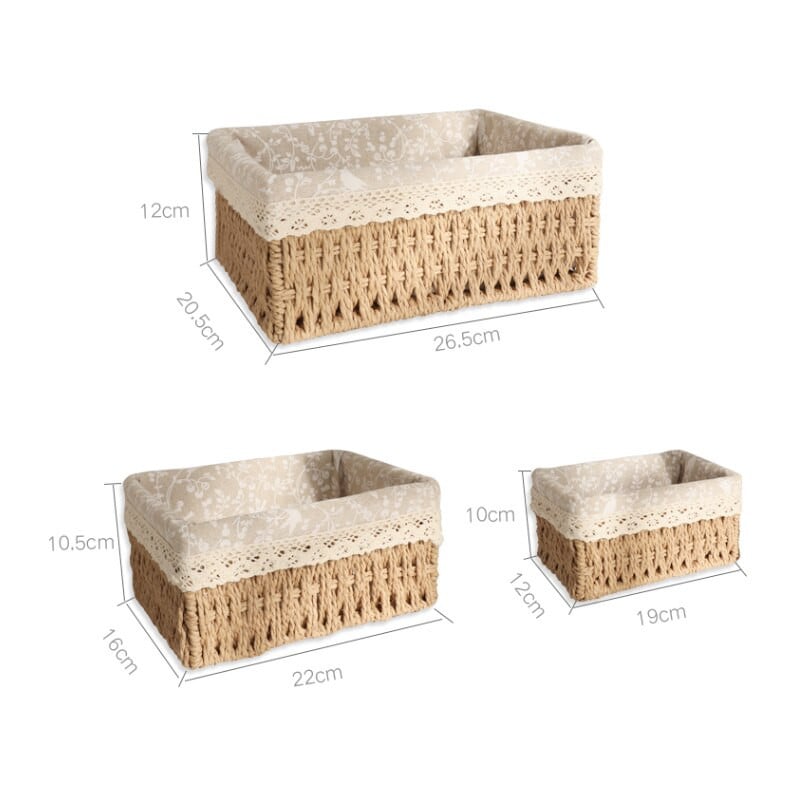 Kézzel készített asztali tárolókosár Különféle játékok játékok tárolódoboz Kozmetikai könyvrendező Írószer konténer otthoni tároláshoz