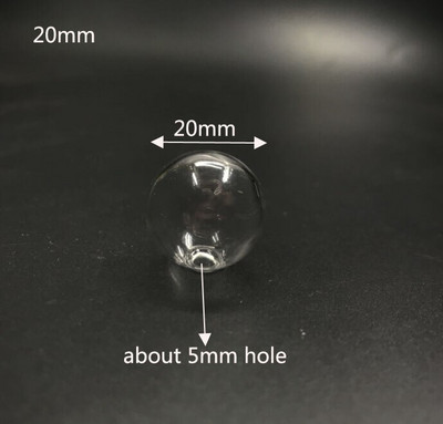 15 buc. Mini bec Glob de sticlă bule rotunde cu gaură Diy globuri de sticlă goale pandantive fiole sticle sticla colier bijuterii