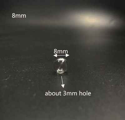 15 buc. Mini bec Glob de sticlă bule rotunde cu gaură Diy globuri de sticlă goale pandantive fiole sticle sticla colier bijuterii