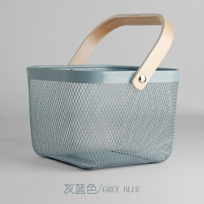 Europietiško stiliaus geležies augalų vaisių žaislų laikymo krepšelis Nešiojama tuščiavidurė iškylų dėžė gėlių mergaičių dovanų krepšeliai dekoro virtuvės reikmenis