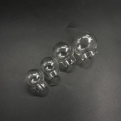 10db/tétel 20x12mm 20x15mm 25x15mm 30x20mm üreges kerek üveggömb gömb gömb üveg fiolák függő üveg palack ékszer üveg fedő kupola