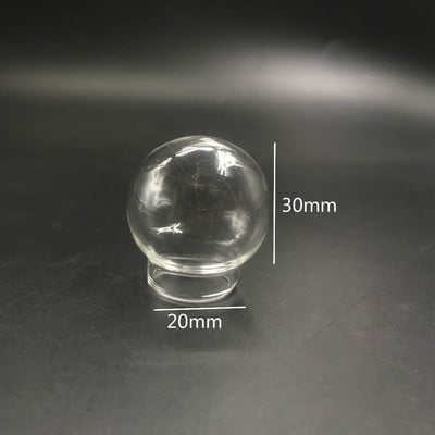 10db/tétel 20x12mm 20x15mm 25x15mm 30x20mm üreges kerek üveggömb gömb gömb üveg fiolák függő üveg palack ékszer üveg fedő kupola