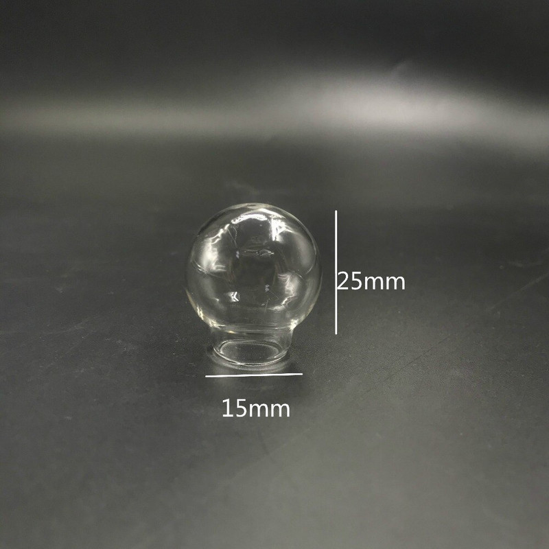 10db/tétel 20x12mm 20x15mm 25x15mm 30x20mm üreges kerek üveggömb gömb gömb üveg fiolák függő üveg palack ékszer üveg fedő kupola