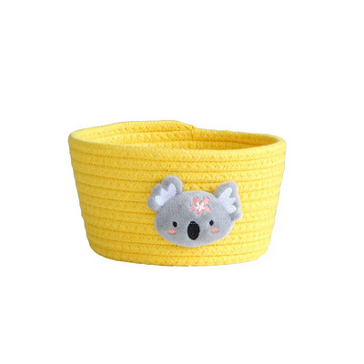 Rajzfilm Állatok Kézzel szőtt tároló kosár gyerekeknek játékok asztali rendszerező egyéb tárolódobozok mosókosarak 16*9cm 1db