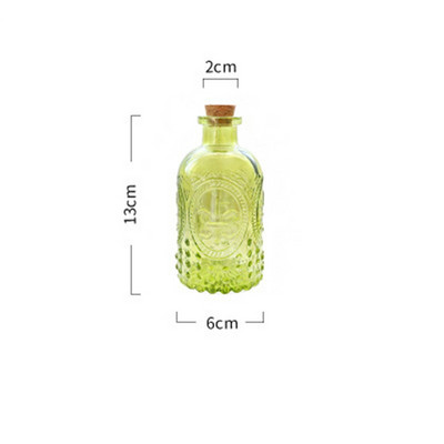 250 ml Zakka Retro váza faragott parafa asztallap üvegpalack váza Aromaterápiás palack lakberendezés