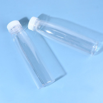 Μπουκάλια Μπουκάλι Γάλα με Πλαστικό Χυμό Καθαρά Καπάκια Άδειο Δοχείο Νερού Κανάτα Ποτών Διαφανής Αποθήκευση Καπάκι ποτών