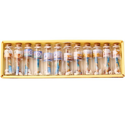 12Pcs DIY Mini male staklene boce za pranje s čepom od pluta Sićušne bočice Staklenke Posude Poruka Vjenčanja Želja Nakit Pokloni