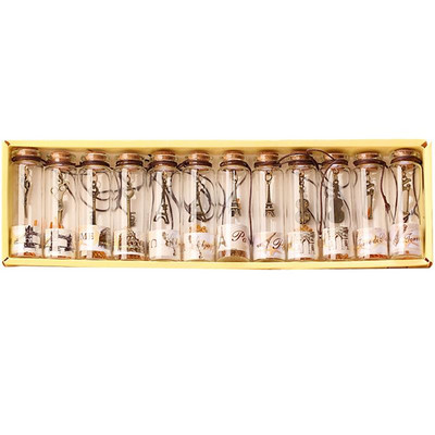 12Pcs DIY Mini male staklene boce za pranje s čepom od pluta Sićušne bočice Staklenke Posude Poruka Vjenčanja Želja Nakit Pokloni