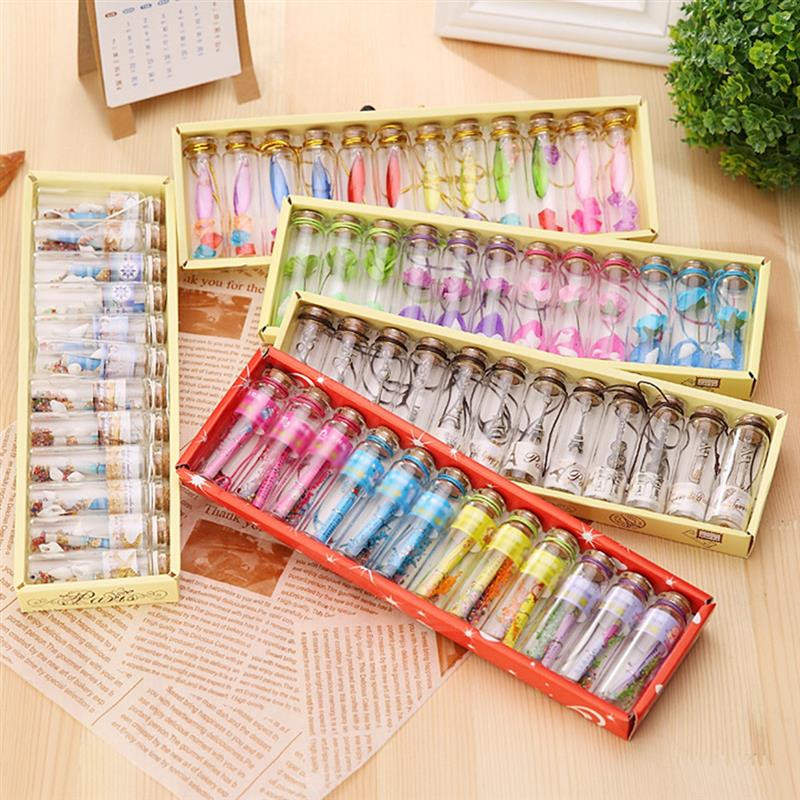 12Pcs DIY Mini male staklene boce za pranje s čepom od pluta Sićušne bočice Staklenke Posude Poruka Vjenčanja Želja Nakit Pokloni