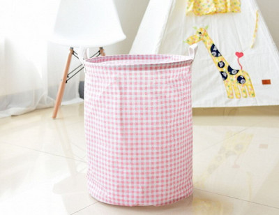 Vaikų žaislų laikymo krepšelis Medvilninis lininis vandeniui atsparus sluoksnis gali sulankstyti nešvarių drabužių laikymo dėžutę