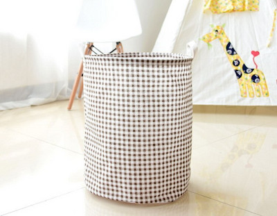 Vaikų žaislų laikymo krepšelis Medvilninis lininis vandeniui atsparus sluoksnis gali sulankstyti nešvarių drabužių laikymo dėžutę