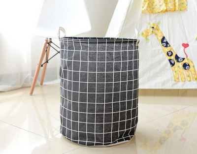 Vaikų žaislų laikymo krepšelis Medvilninis lininis vandeniui atsparus sluoksnis gali sulankstyti nešvarių drabužių laikymo dėžutę