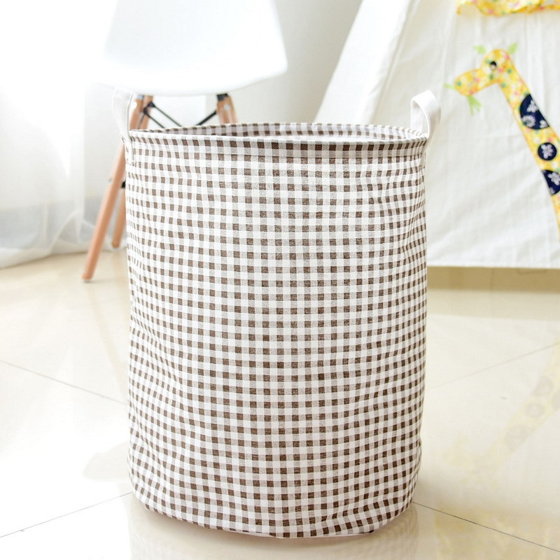 Vaikų žaislų laikymo krepšelis Medvilninis lininis vandeniui atsparus sluoksnis gali sulankstyti nešvarių drabužių laikymo dėžutę