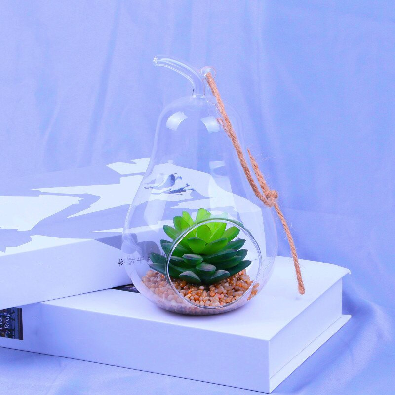 2 buc/pachet 8*11 cm în formă de peră agățată vază de terariu din sticlă suport de masă sticla aeroplană decorativă pentru acasă cadou prieten