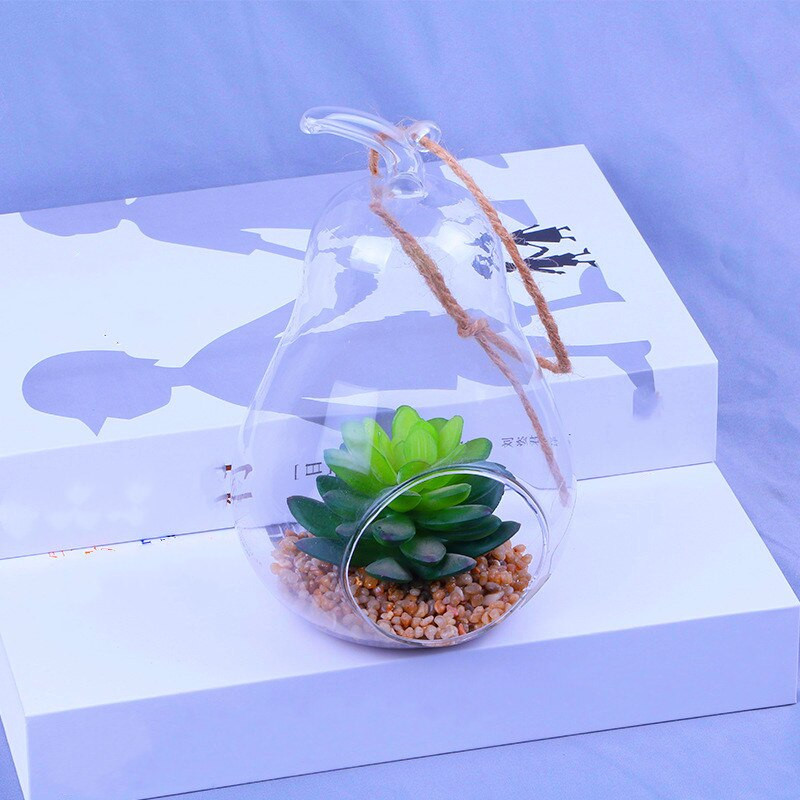 2 buc/pachet 8*11 cm în formă de peră agățată vază de terariu din sticlă suport de masă sticla aeroplană decorativă pentru acasă cadou prieten