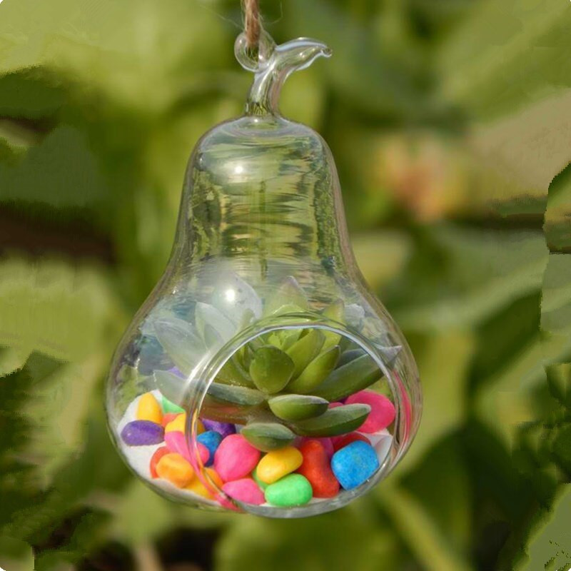 2 buc/pachet 8*11 cm în formă de peră agățată vază de terariu din sticlă suport de masă sticla aeroplană decorativă pentru acasă cadou prieten