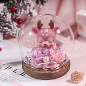 Átmérő=12 cm Középméretű, kerek alakú üvegkupola váza lakberendezési antik alap átlátszó borító esküvői ajándék