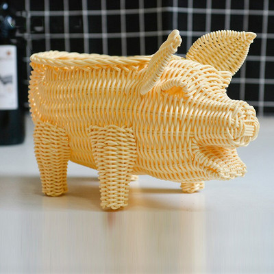 Kreativne ručne izrade od limitiranog ratana Kuhinja Voće Povrće Kruh Grickalice Vaze za piknik za dekoraciju Košara Igračke