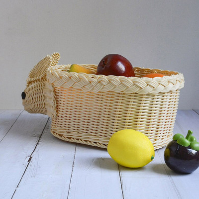 Kreativne ručne izrade od limitiranog ratana Kuhinja Voće Povrće Kruh Grickalice Vaze za piknik za dekoraciju Košara Igračke