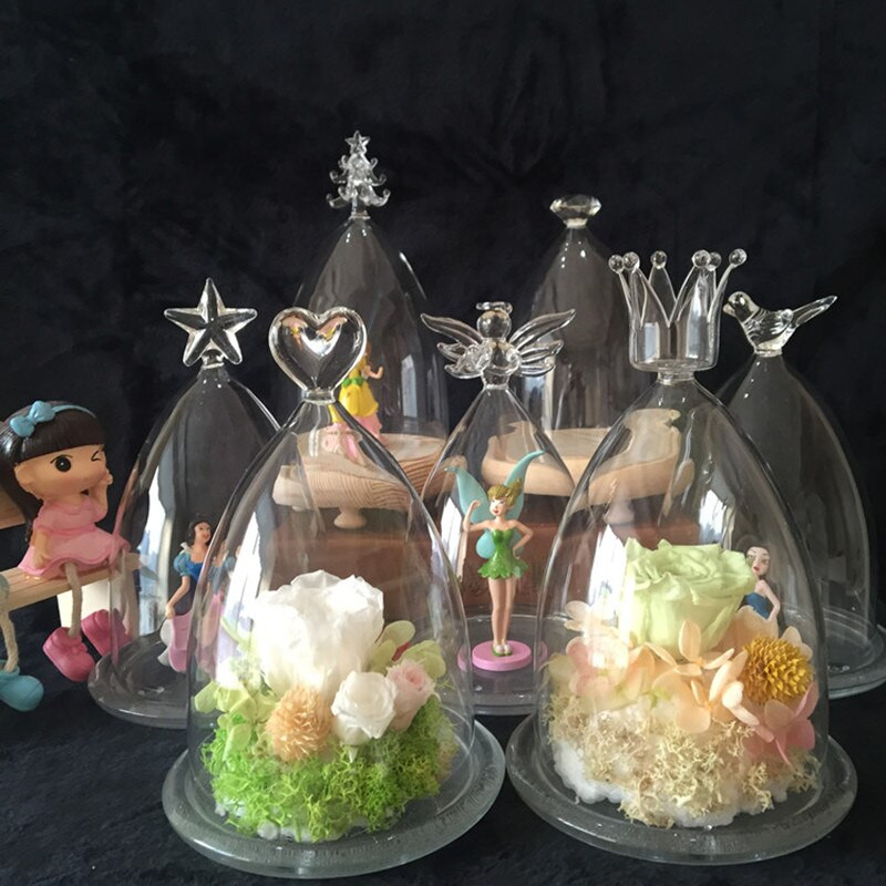 10*15 cm stožasta zvjezdana gornja staklena kupolasta vaza Ukrasna za dom Različita izborna baza Prozirna navlaka Poklon prijatelju Vjenčanje