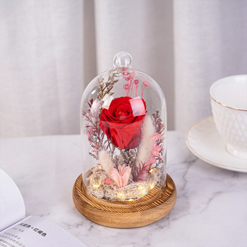 9*11 см топка със стъклена куполна ваза Декорация на дома Антична основа Прозрачен калъф за торта Направи си сам Подарък за приятел Подарък за сватба на живо