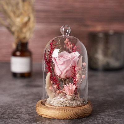 9*11 cm-es golyós tetejű, üvegkupola váza lakberendezési antik alap átlátszó tortaborító barkácsolás baráti ajándék esküvői élő kellék