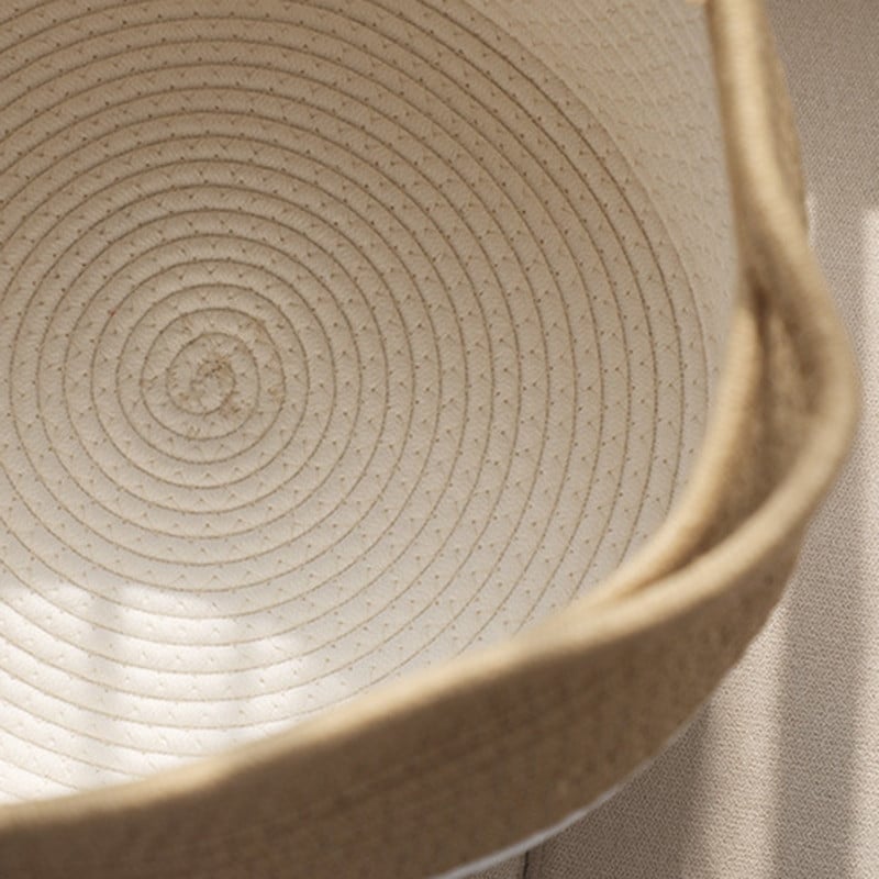 Coș cu flori țesute frânghie de bumbac ghiveci de depozitare rotund pentru decorarea casei spălătorie cutie mare coșuri din bambus pentru organizarea rattan