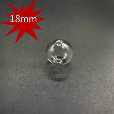 10db 6-30mm-es Mini Lightbulb Globe Üvegbuborékos kerek golyó dupla lyukkal Diy üreges üveggömbök fiola medálok ékszerleletek