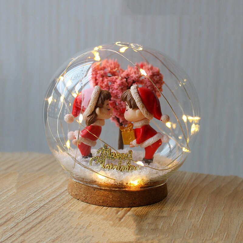 2 kompleta/paket Okrugla mala staklena kupolasta vaza Dekoracija doma Plutena baza Prozirna navlaka Rekvizit za vjenčanje DIY Poklon