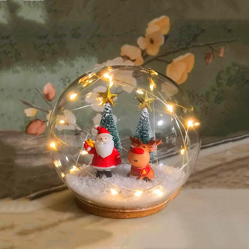 2 kompleta/paket Okrugla mala staklena kupolasta vaza Dekoracija doma Plutena baza Prozirna navlaka Rekvizit za vjenčanje DIY Poklon