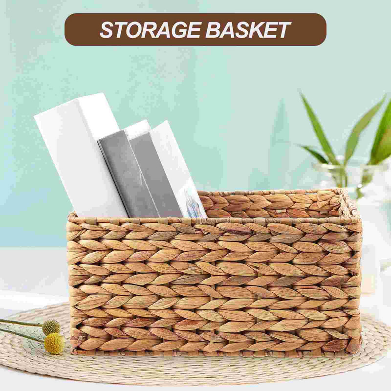 Kosár Tárolókosarak Szőtt szervezőkozmetikumok Jácint Fonott polctartó Különféle áruk Uzsonnás Gyümölcstartó Dekoratív Mosodai íróasztal