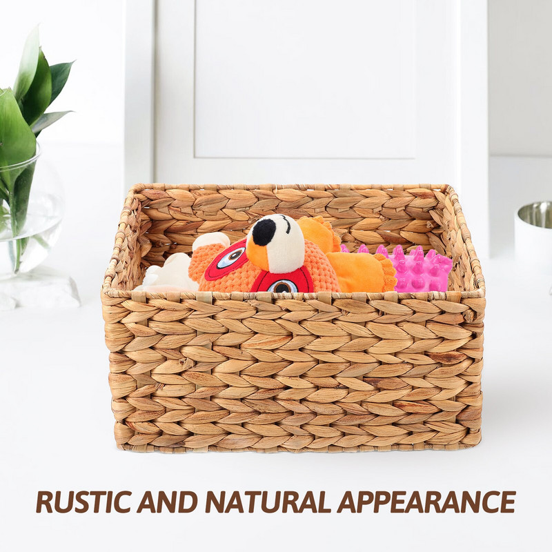 Kosár Tárolókosarak Szőtt szervezőkozmetikumok Jácint Fonott polctartó Különféle áruk Uzsonnás Gyümölcstartó Dekoratív Mosodai íróasztal