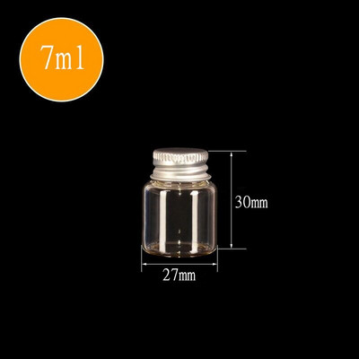10db 7ml 12ml 20ml 25ml üvegpalack átlátszó palackok karácsonyi tároló palackok csavaros kupakkal esküvői születésnapi parti dekorációhoz